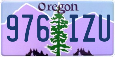 OR license plate 976IZU