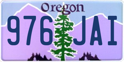 OR license plate 976JAI