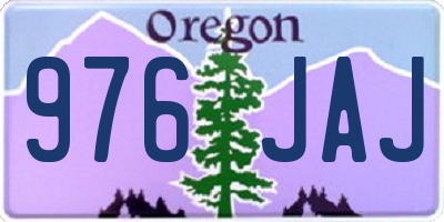 OR license plate 976JAJ