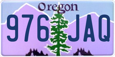 OR license plate 976JAQ