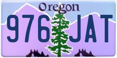 OR license plate 976JAT