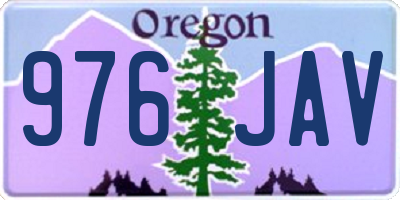 OR license plate 976JAV