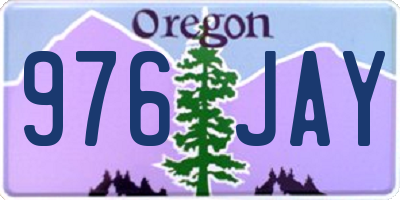 OR license plate 976JAY