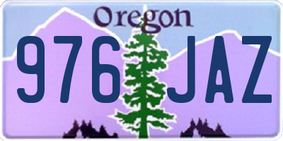 OR license plate 976JAZ