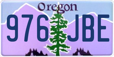 OR license plate 976JBE