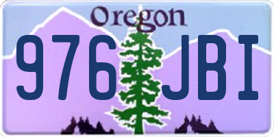 OR license plate 976JBI