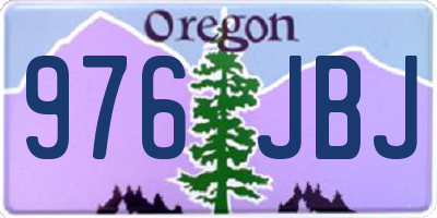 OR license plate 976JBJ