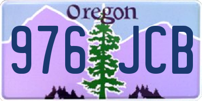 OR license plate 976JCB