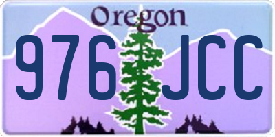 OR license plate 976JCC