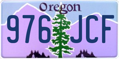 OR license plate 976JCF