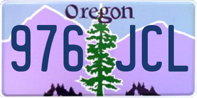 OR license plate 976JCL