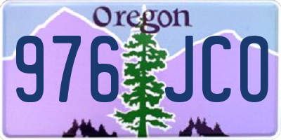 OR license plate 976JCO