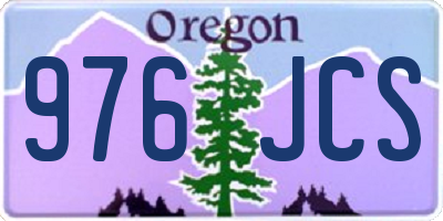 OR license plate 976JCS