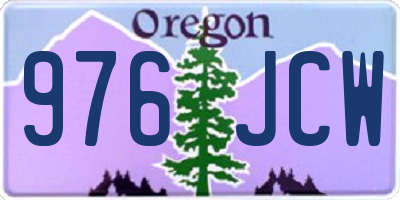 OR license plate 976JCW