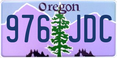 OR license plate 976JDC