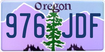 OR license plate 976JDF