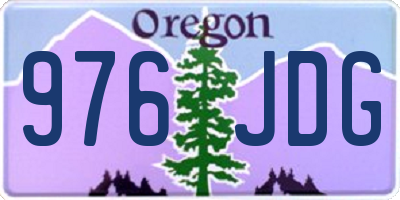 OR license plate 976JDG