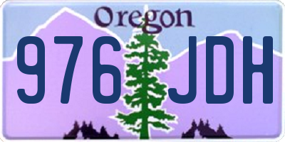 OR license plate 976JDH