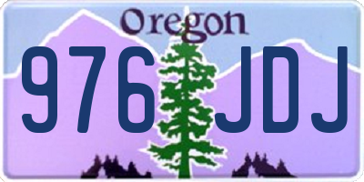 OR license plate 976JDJ