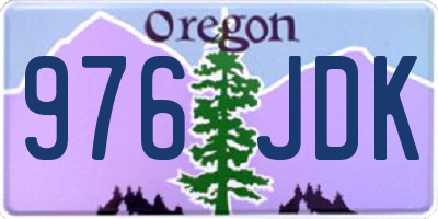 OR license plate 976JDK