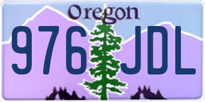 OR license plate 976JDL