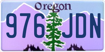 OR license plate 976JDN