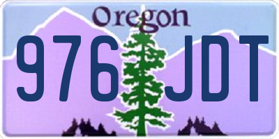 OR license plate 976JDT