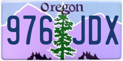 OR license plate 976JDX