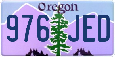 OR license plate 976JED