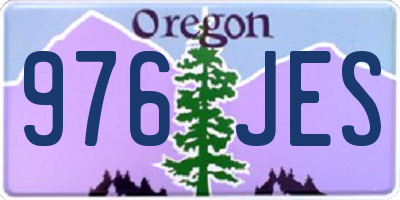 OR license plate 976JES