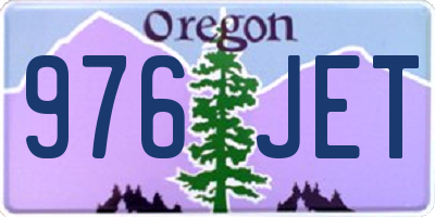 OR license plate 976JET