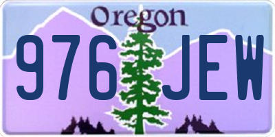 OR license plate 976JEW