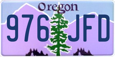 OR license plate 976JFD