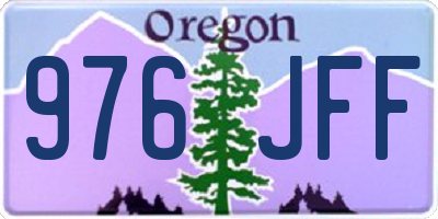 OR license plate 976JFF