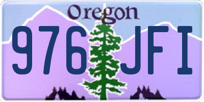 OR license plate 976JFI