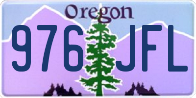 OR license plate 976JFL