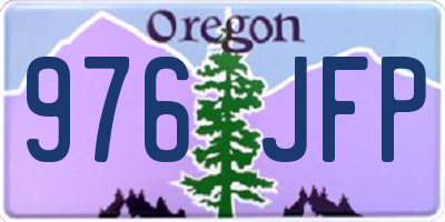 OR license plate 976JFP