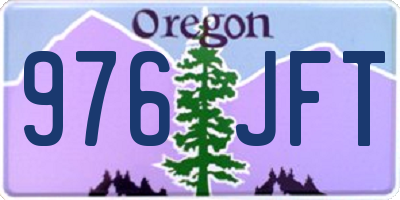 OR license plate 976JFT