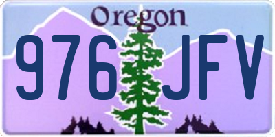 OR license plate 976JFV