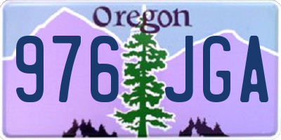 OR license plate 976JGA