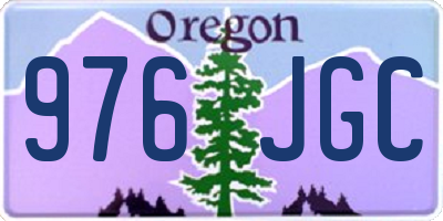 OR license plate 976JGC