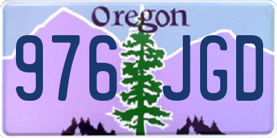 OR license plate 976JGD