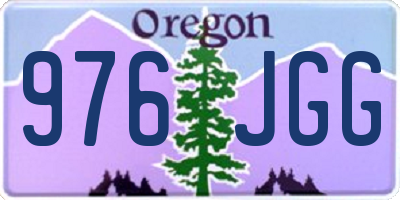 OR license plate 976JGG