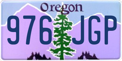 OR license plate 976JGP