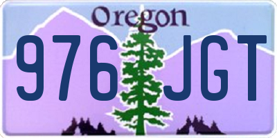 OR license plate 976JGT