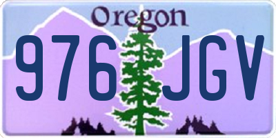 OR license plate 976JGV
