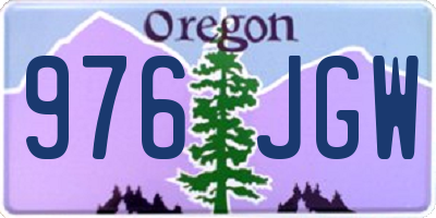 OR license plate 976JGW