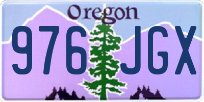OR license plate 976JGX