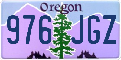 OR license plate 976JGZ