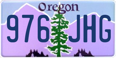 OR license plate 976JHG